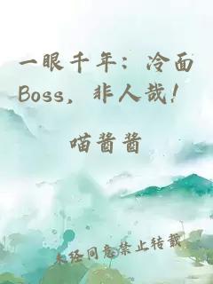 一眼千年：冷面Boss，非人哉！